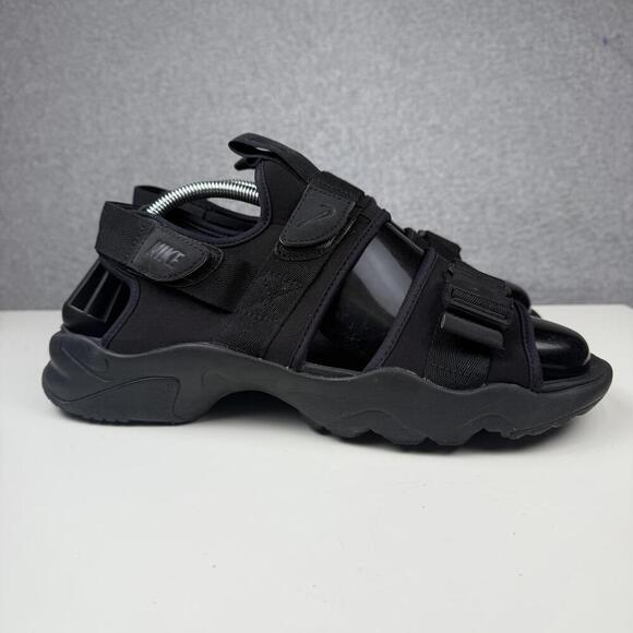 Nike Sandal Canyon CI8797-002 Triple Black Men's Size 10 - Picture 1 of 8